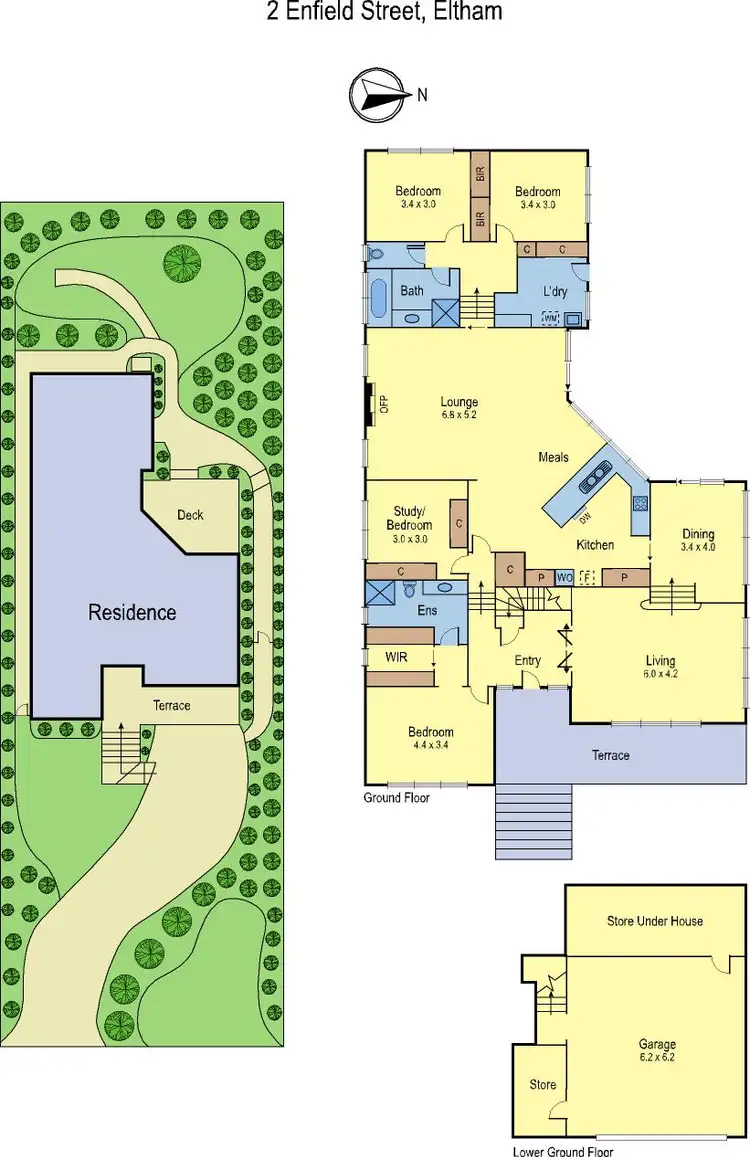 Floorplan of Homely house listing, 2 Enfield Street, Eltham VIC 3095