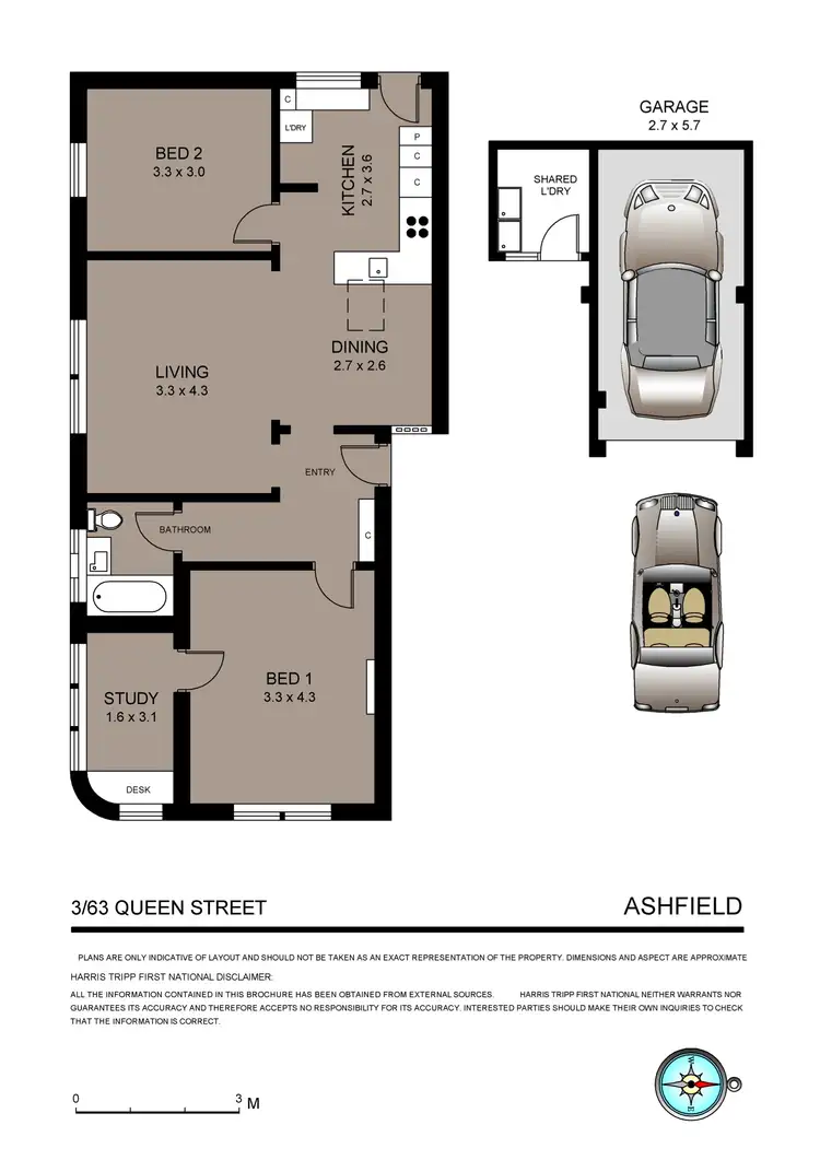 Floorplan of Homely apartment listing, 3/63 Queen Street, Ashfield NSW 2131