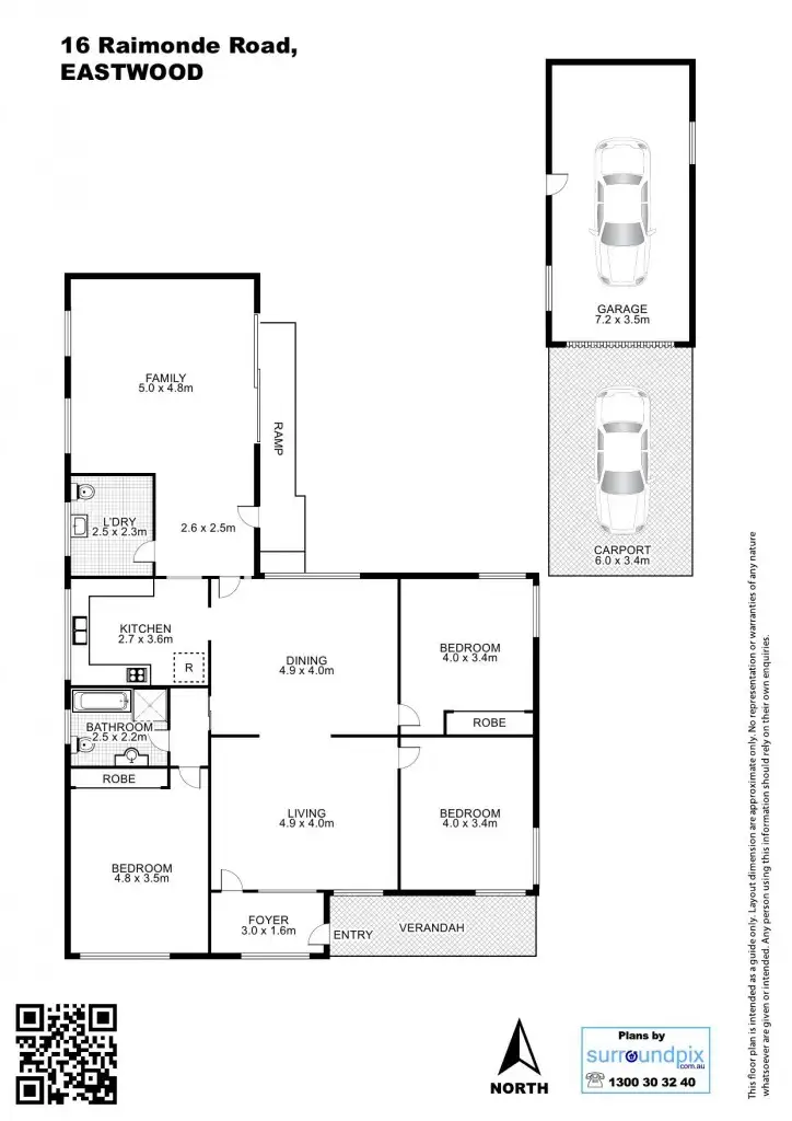 Floorplan of Homely house listing, 16 Raimonde Road, Eastwood NSW 2122