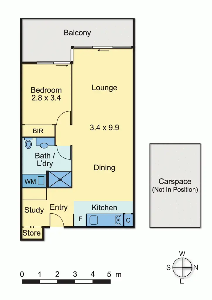 Floorplan of Homely apartment listing, 210/19 Pentridge Boulevard, Coburg VIC 3058