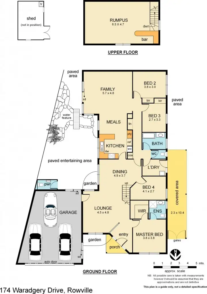 Floorplan of Homely house listing, 174 Waradgery Drive, Rowville VIC 3178