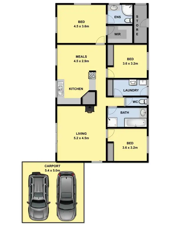 Floorplan of Homely house listing, 30a Domain Road, Jan Juc VIC 3228