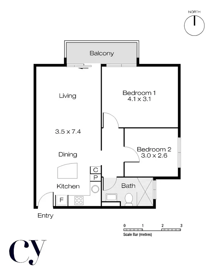 Floorplan of Homely unit listing, 89/4 Dover Court, Mosman Park WA 6012