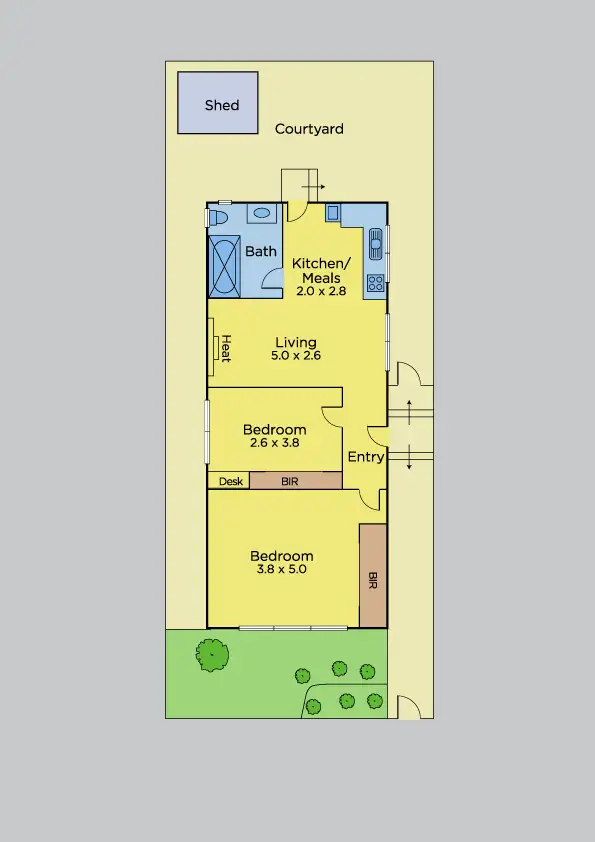 Floorplan of Homely house listing, 16 Swan Street, Footscray VIC 3011