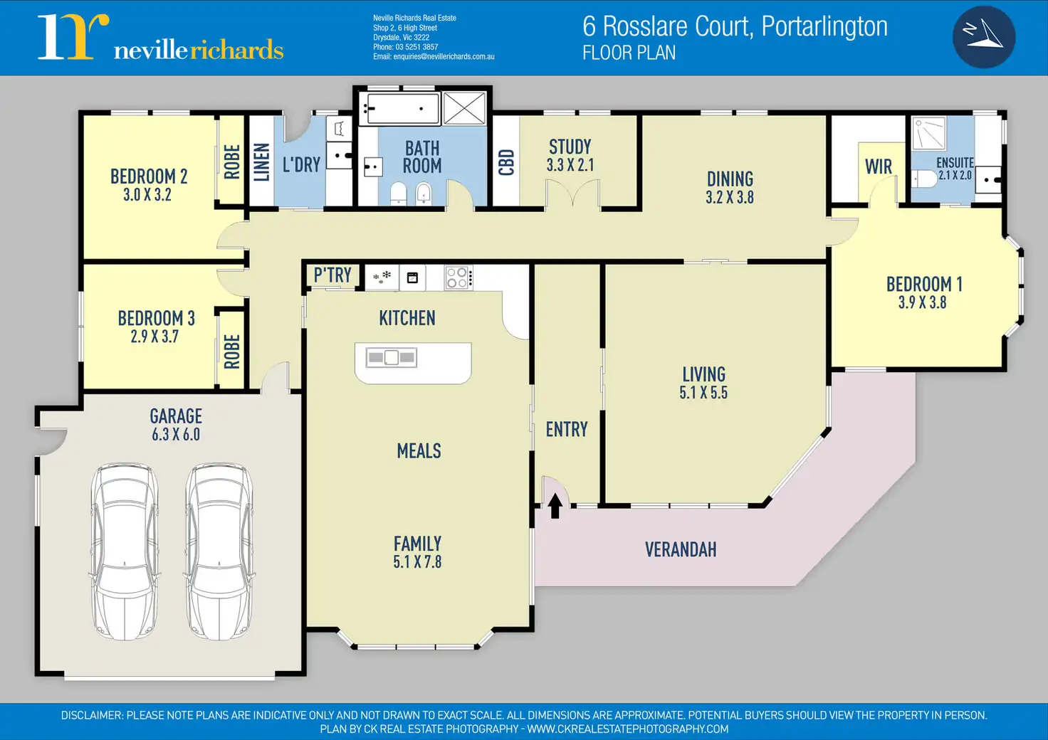 Floorplan of Homely house listing, 6 Rosslare Court, Portarlington VIC 3223