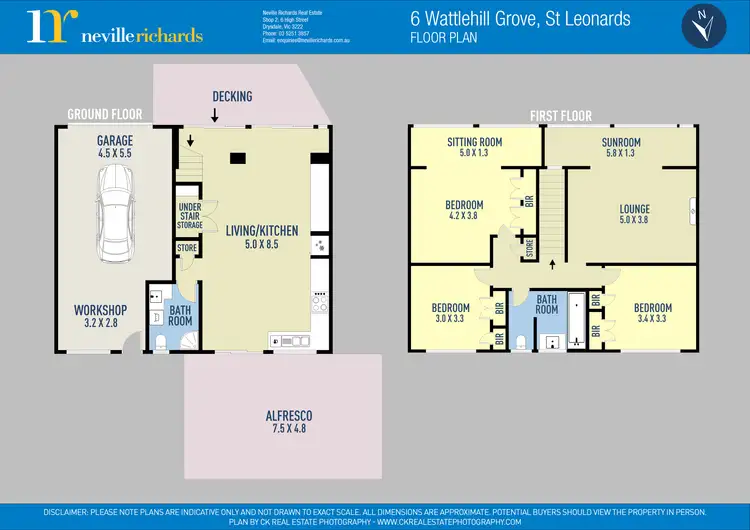 Floorplan of Homely house listing, 6 Wattlehill Grove, St Leonards VIC 3223