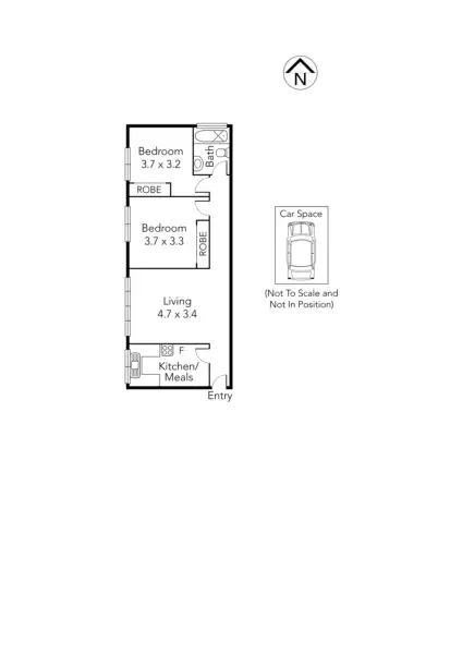 Floorplan of Homely apartment listing, 2/33 Grove Road, Hawthorn VIC 3122