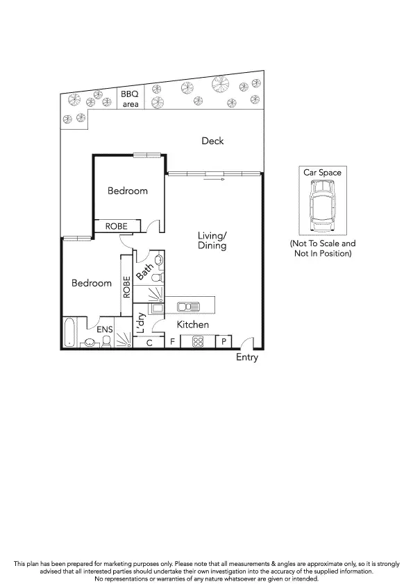 Floorplan of Homely apartment listing, 26/2 Esplanade West, Port Melbourne VIC 3207