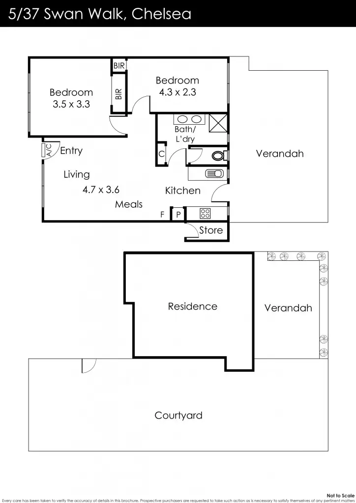 Floorplan of Homely unit listing, 5/37 Swan Walk, Chelsea VIC 3196