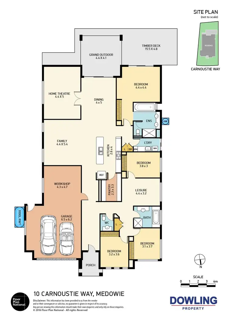 Floorplan of Homely house listing, 10 Carnoustie Way, Medowie NSW 2318