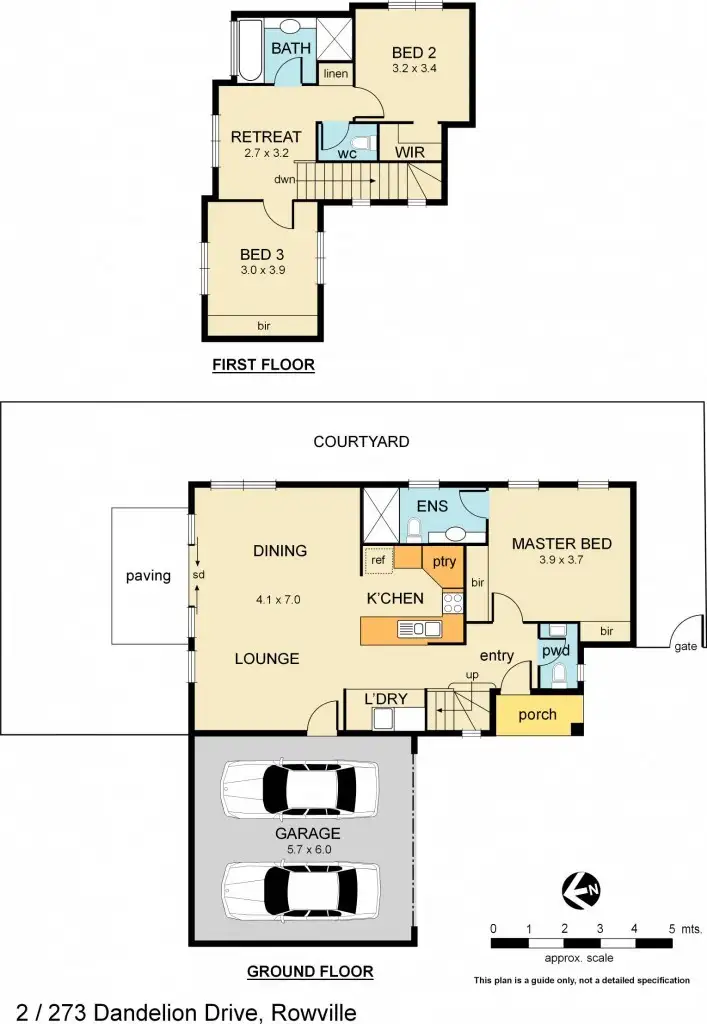 Floorplan of Homely unit listing, 2/273 Dandelion Drive, Rowville VIC 3178