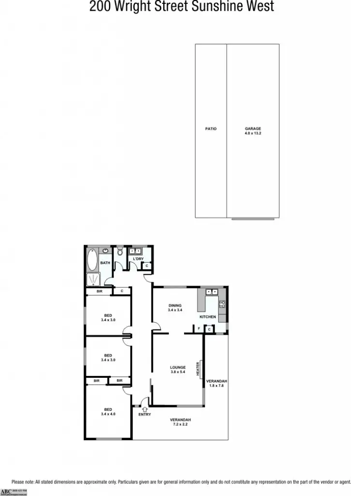 Floorplan of Homely house listing, 200 Wright Street, Sunshine West VIC 3020