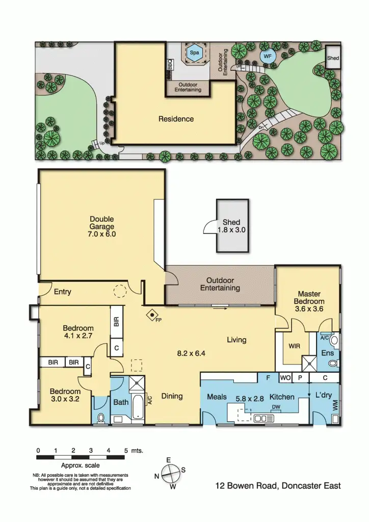 Floorplan of Homely house listing, 12 Bowen Road, Doncaster East VIC 3109