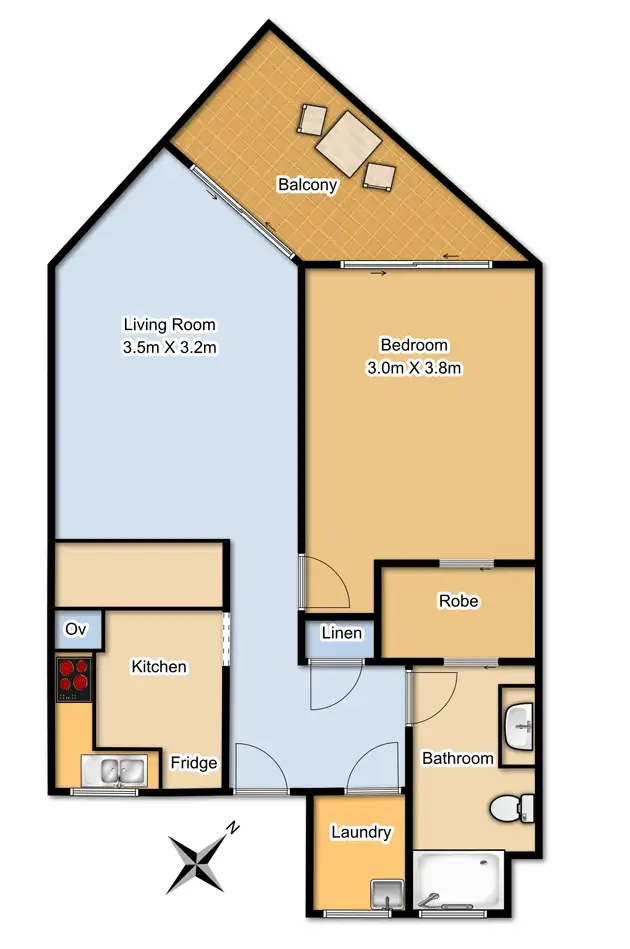 Floorplan of Homely apartment listing, 37/20 Arana Close, Bangor NSW 2234