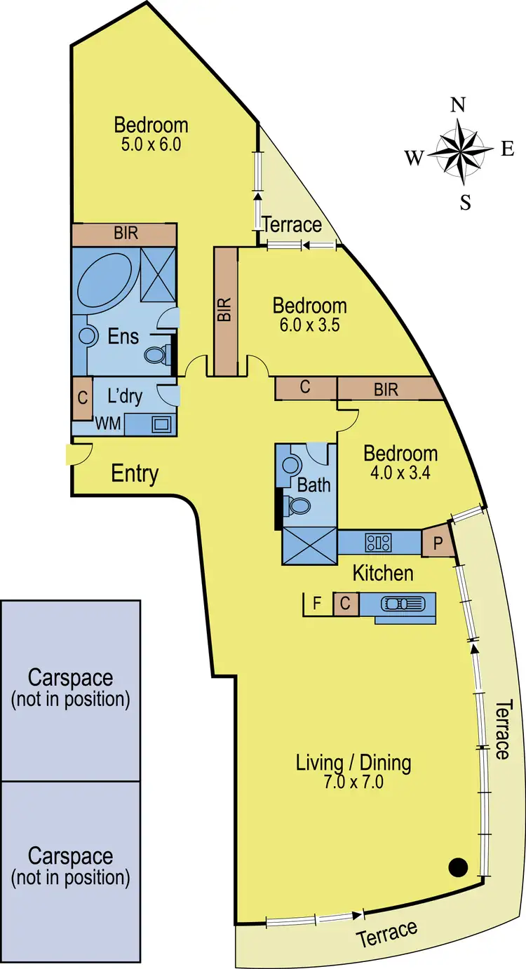 Floorplan of Homely apartment listing, 93/85 Rouse Street, Port Melbourne VIC 3207
