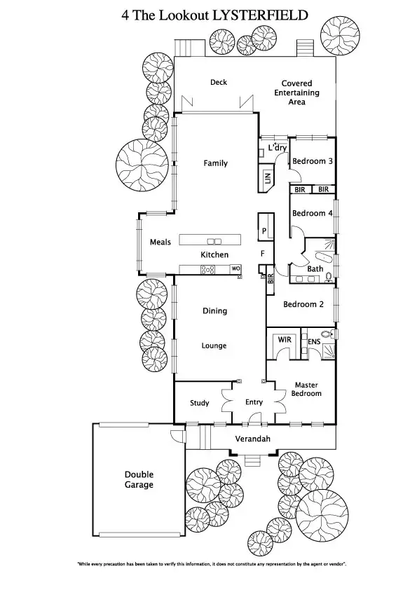 Floorplan of Homely house listing, 4 The Lookout, Lysterfield VIC 3156