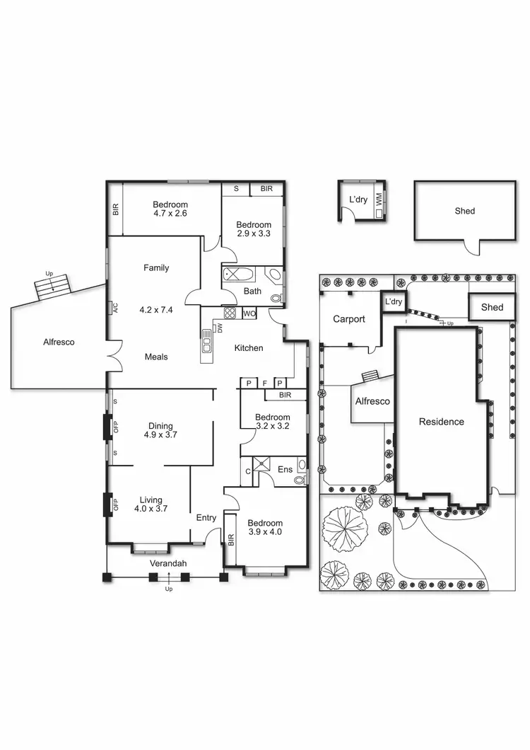 Floorplan of Homely house listing, 1 Milton Street, Bentleigh VIC 3204