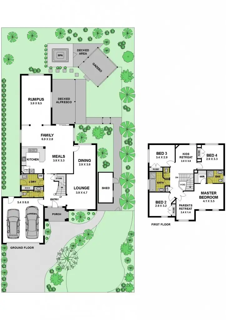 Floorplan of Homely house listing, 64 Alanbrae Terrace, Attwood VIC 3049