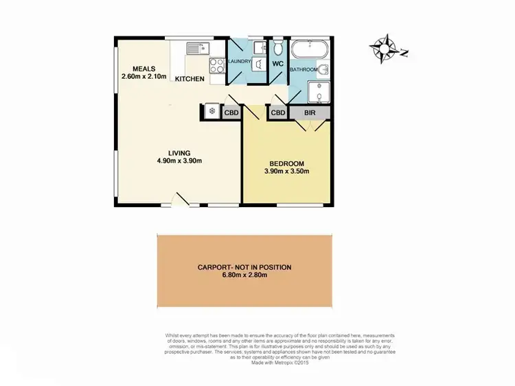 Floorplan of Homely unit listing, 2/8 Shaw Street, Springvale South VIC 3172