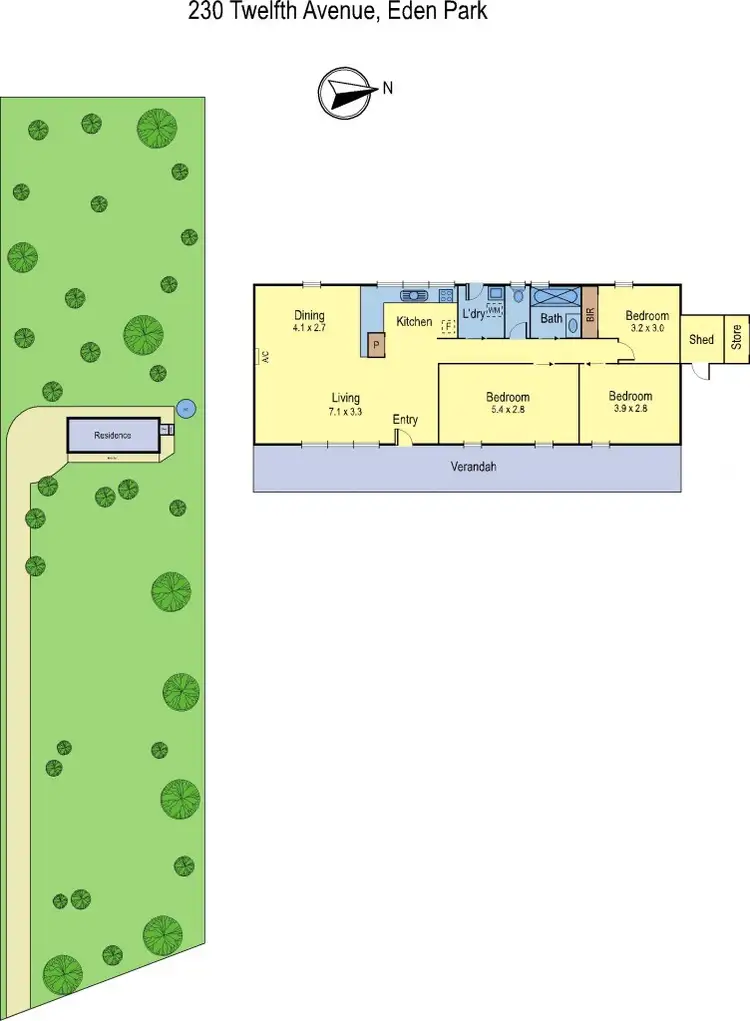 Floorplan of Homely house listing, 230 Twelfth Avenue, Eden Park VIC 3757