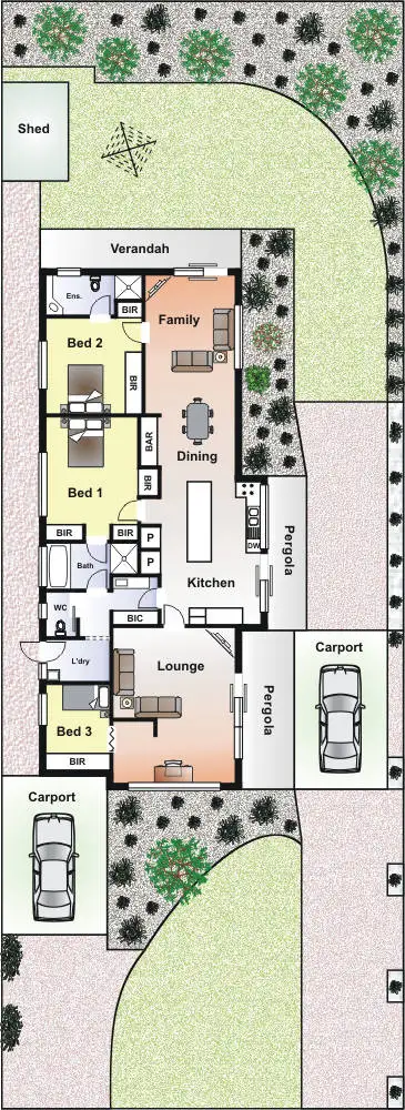 Floorplan of Homely house listing, 28 Woonton Street, Rosebud VIC 3939