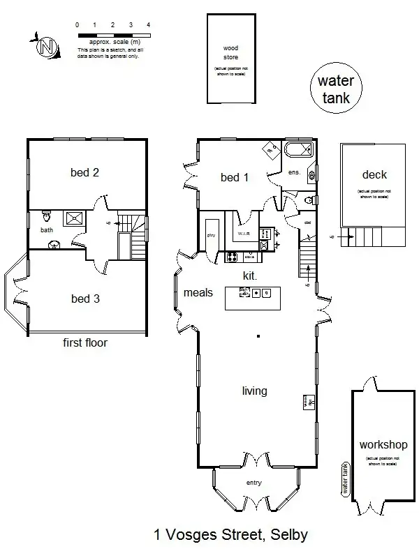 Floorplan of Homely house listing, 1 Vosges Street, Selby VIC 3159