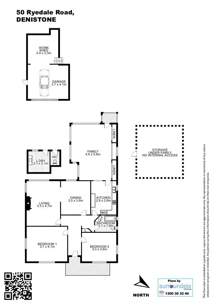 Floorplan of Homely house listing, 50 Ryedale Rd, Denistone NSW 2114