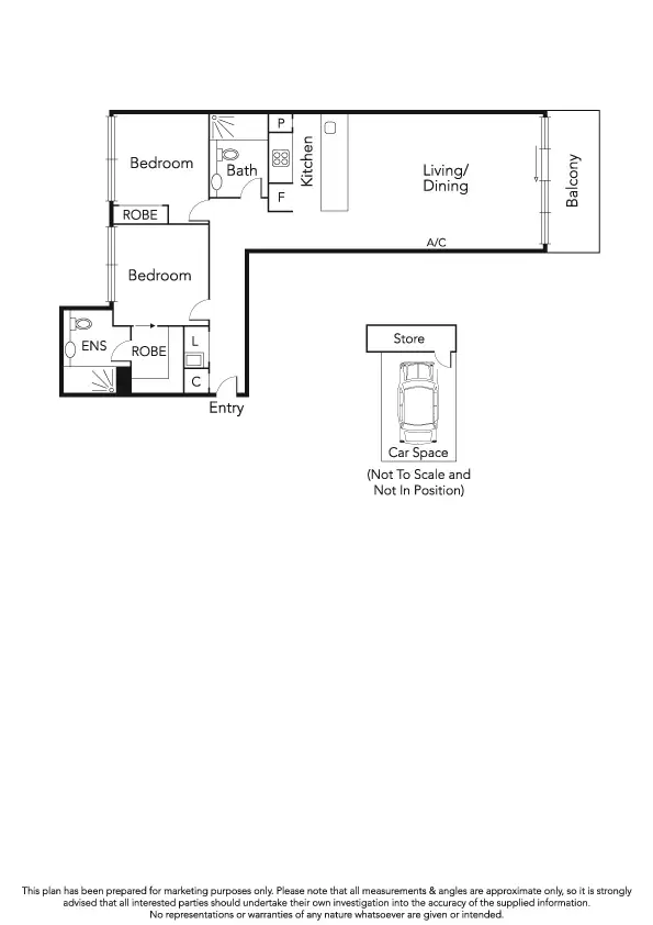 Floorplan of Homely apartment listing, 506/115 Nott Street, Port Melbourne VIC 3207