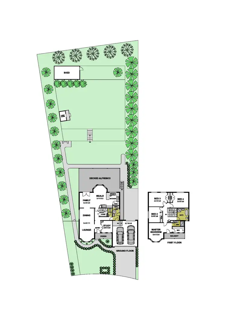 Floorplan of Homely house listing, 35 Hermitage Drive, Greenvale VIC 3059