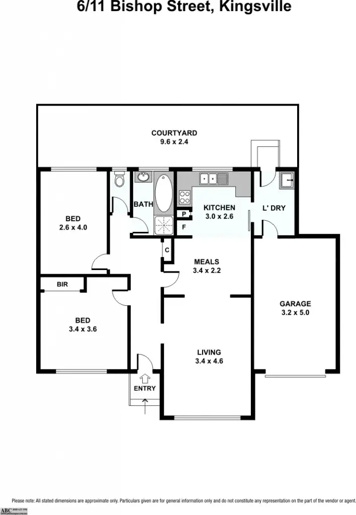 Floorplan of Homely unit listing, 6/11 Bishop Street, Kingsville VIC 3012