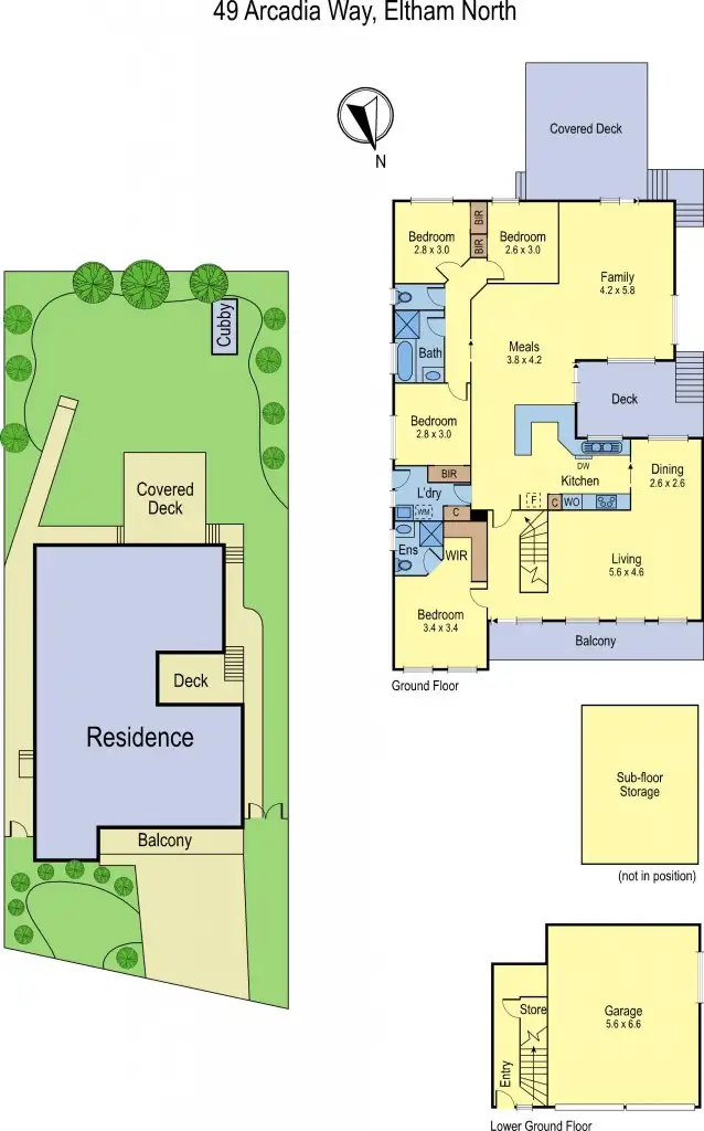 Floorplan of Homely house listing, 49 Arcadia Way, Eltham North VIC 3095