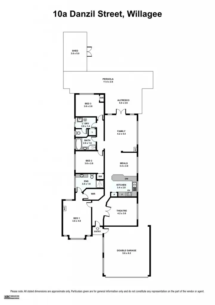 Floorplan of Homely house listing, 10a Danzil St, Willagee WA 6156