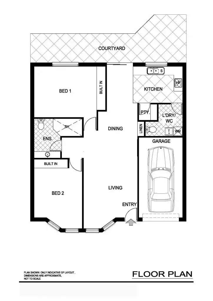 Floorplan of Homely villa listing, 5/25 Bulkara Street, Wallsend NSW 2287