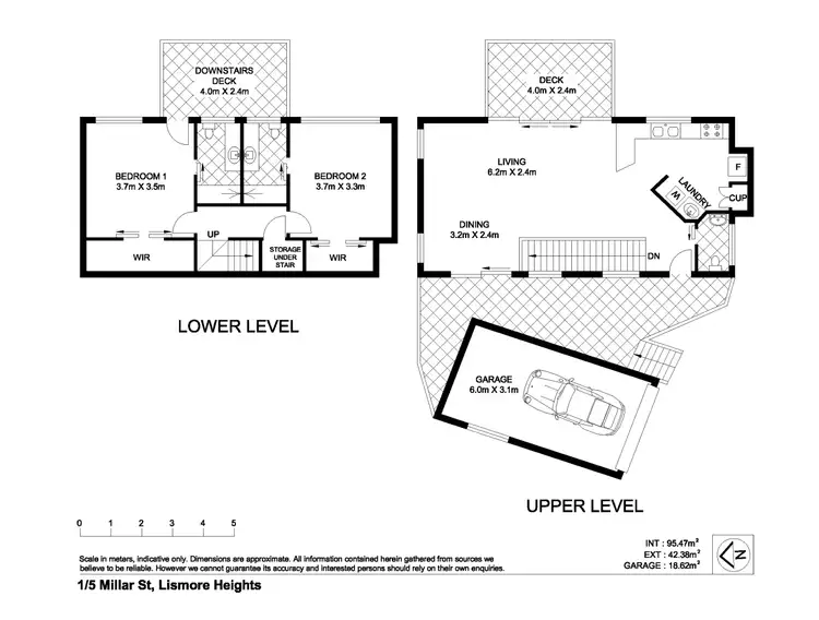 Floorplan of Homely unit listing, 1/5a Millar Street, Lismore Heights NSW 2480