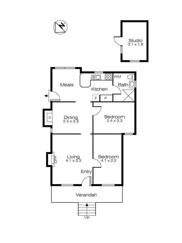 Floorplan of Homely house listing, 19 Peake Street, Golden Point VIC 3350