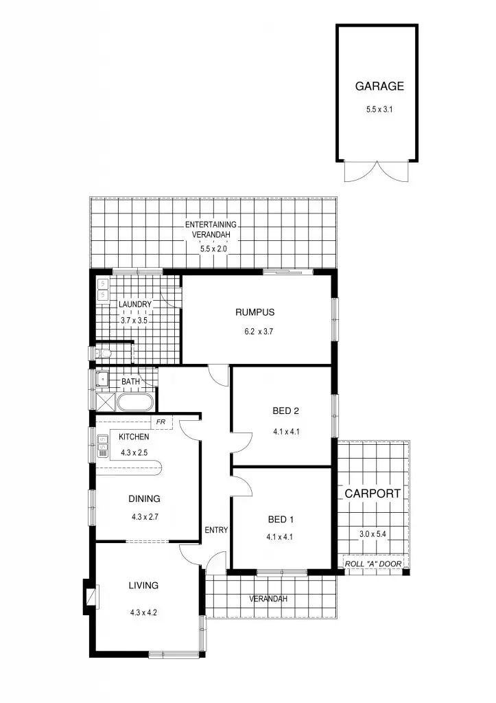 Floorplan of Homely house listing, 49 Hancock Avenue, Campbelltown SA 5074