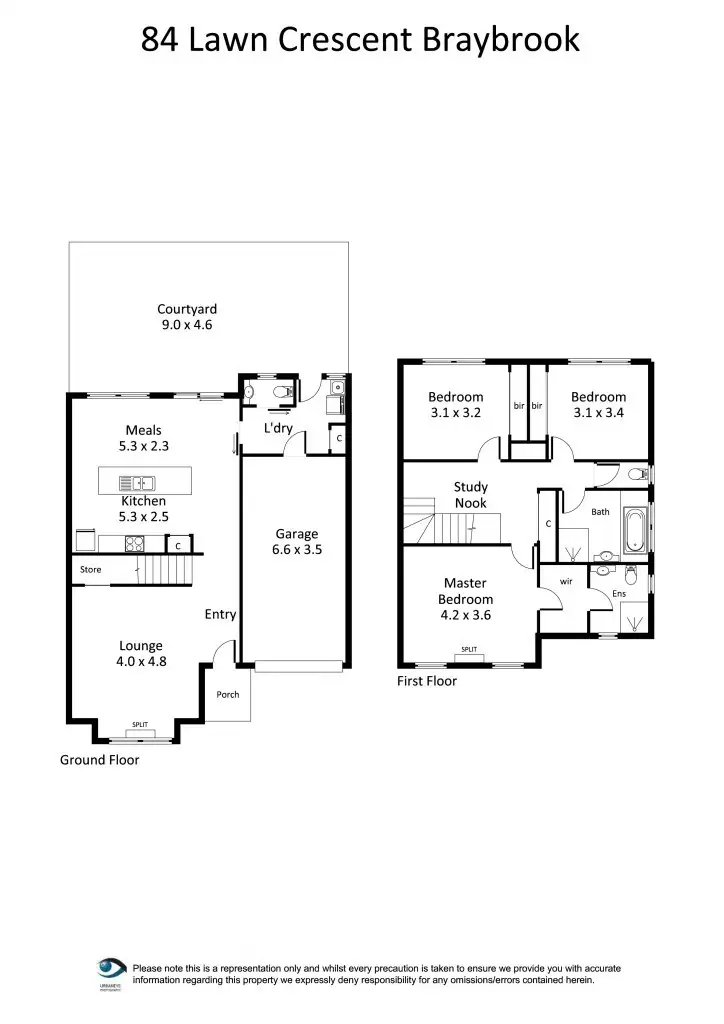 Floorplan of Homely house listing, 84 Lawn Crescent, Braybrook VIC 3019