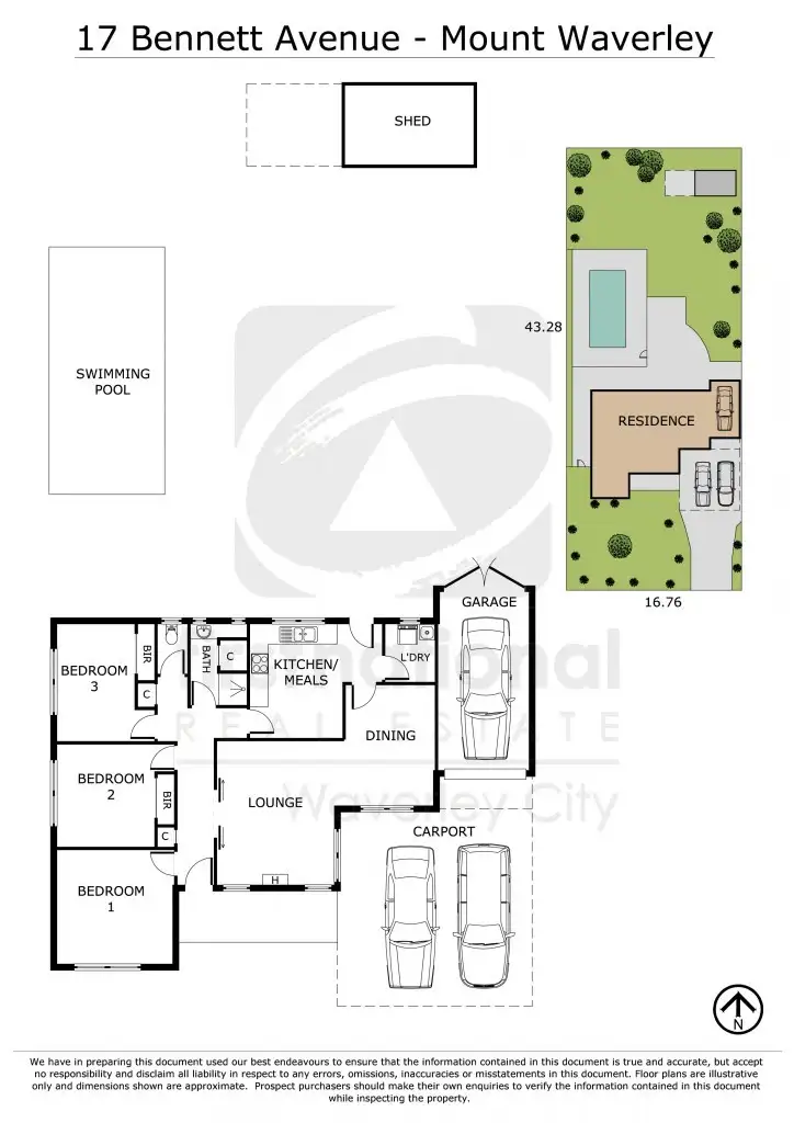 Floorplan of Homely house listing, 17 Bennett Avenue, Mount Waverley VIC 3149
