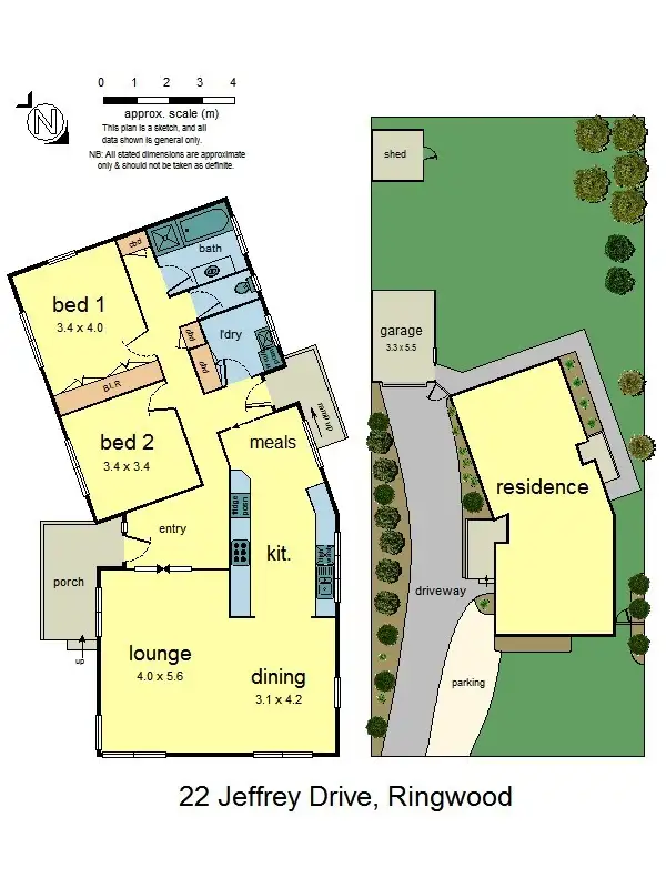 Floorplan of Homely house listing, 22 Jeffrey Drive, Ringwood VIC 3134