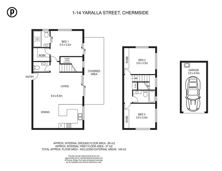 Floorplan of Homely unit listing, 1/14 Yaralla Street, Chermside QLD 4032