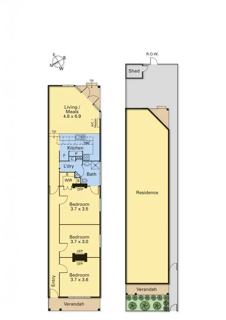 Floorplan of Homely house listing, 95 Barnett Street, Kensington VIC 3031