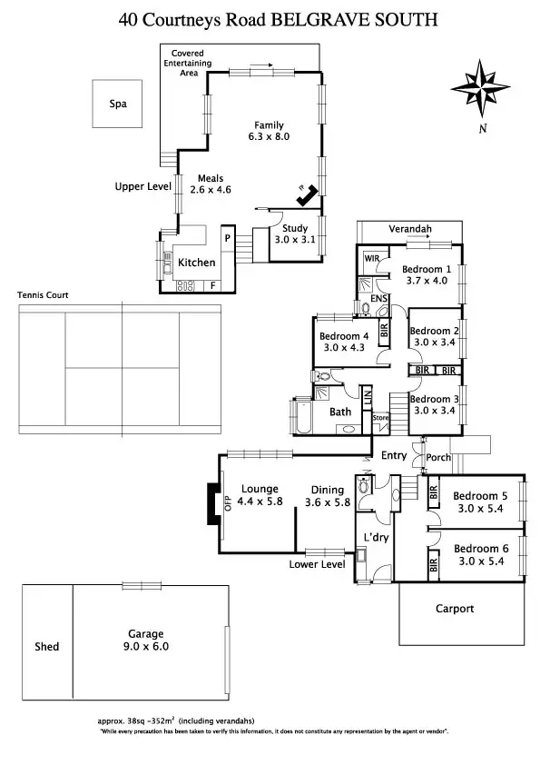 Floorplan of Homely house listing, 40 Courtneys Road, Belgrave South VIC 3160