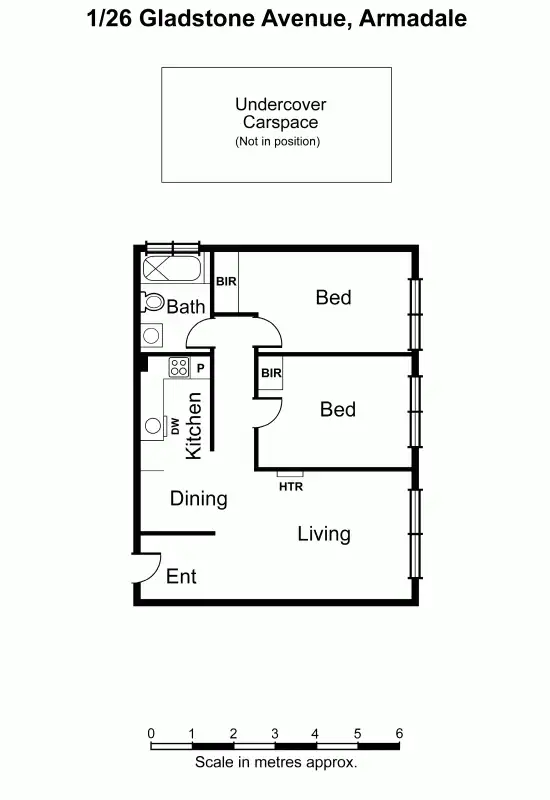 Floorplan of Homely apartment listing, 1/26 Gladstone Avenue, Armadale VIC 3143