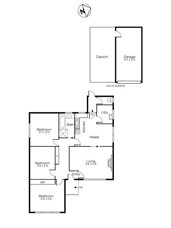 Floorplan of Homely house listing, 4 Oxford Street, Wendouree VIC 3355