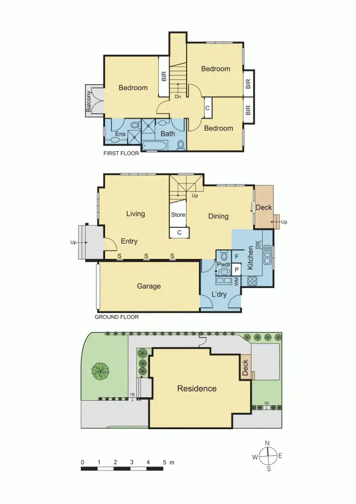 Floorplan of Homely townhouse listing, 8a Olive Grove, Heidelberg VIC 3084