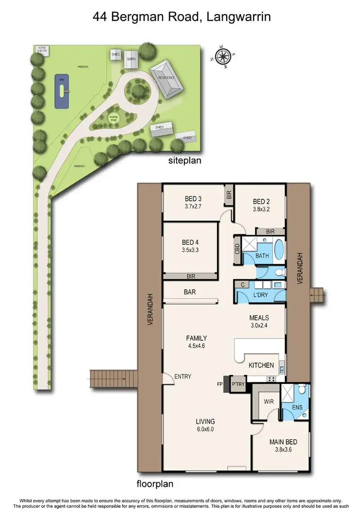 Floorplan of Homely house listing, 44 Bergman Road, Langwarrin VIC 3910