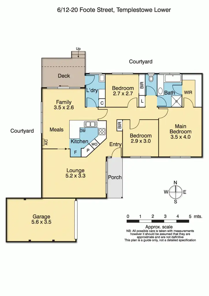 Floorplan of Homely unit listing, 6/12-20 Foote Street, Templestowe Lower VIC 3107