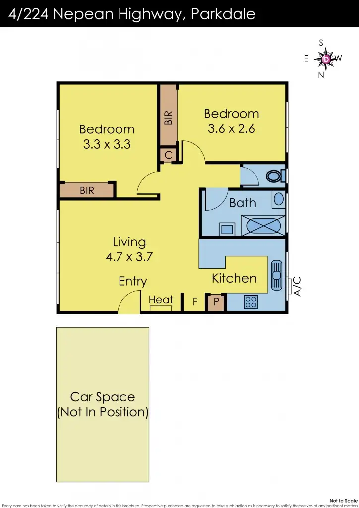 Floorplan of Homely apartment listing, 4/224 Nepean Highway, Parkdale VIC 3195