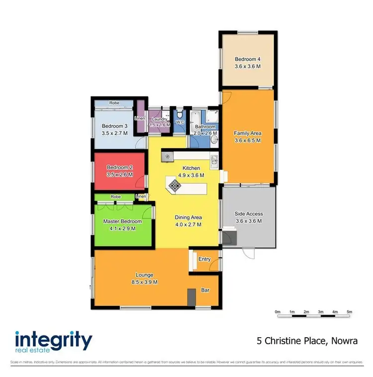 Floorplan of Homely house listing, 5 Christine Place, Nowra NSW 2541