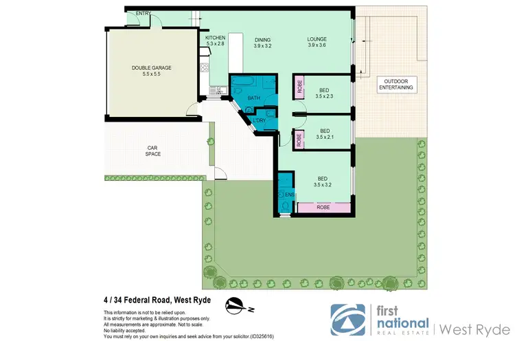 Floorplan of Homely villa listing, 4/34 Federal Road,, West Ryde NSW 2114